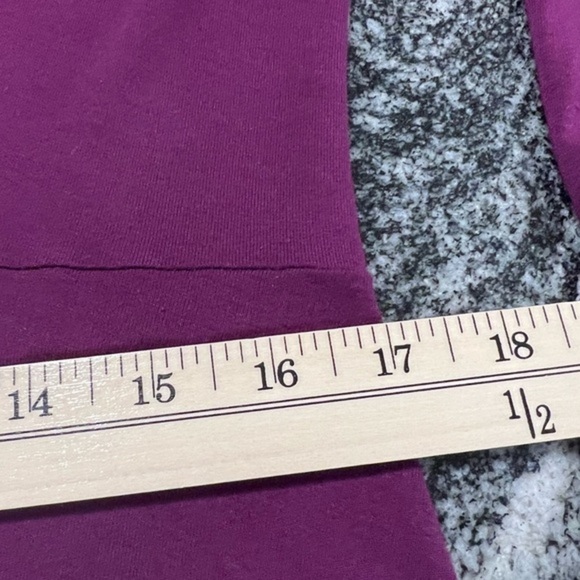 J Jill Low Cut Plum Long Sleeve Top - Picture 9 of 15